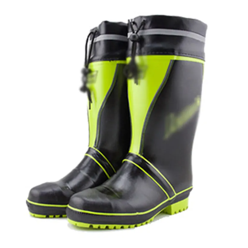 Promotional High Tube Work Labor Protection Waterproof Wear-resistant Fishing Rain Boots Men's Rubber Shoes