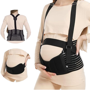 Faja Abdominal de Seguridad para Mujeres Embarazadas, Banda de Soporte Flexible para la Espalda y el Vientre, Cinturón Protector de Maternidad - Product Image 1