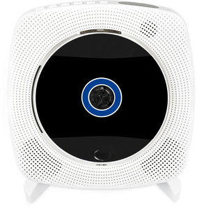 Reproductor de CD Portátil Blanco con Bluetooth, Recargable, Dispositivo de Audio <span class=keywords><strong>HiFi</strong></span> para Uso en Interiores y Exteriores, con Puerto USB y Conector para Auriculares - Product Image 1