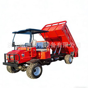 Camion benne à quatre roues diesel rouge Jining Motong, capacité de charge 1-10t, transmission manuelle, pour la construction - Product Image 3