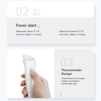 Thermomètre multifonctionnel pour bébé, thermomètre frontal et auriculaire, thermomètre infrarouge sans contact