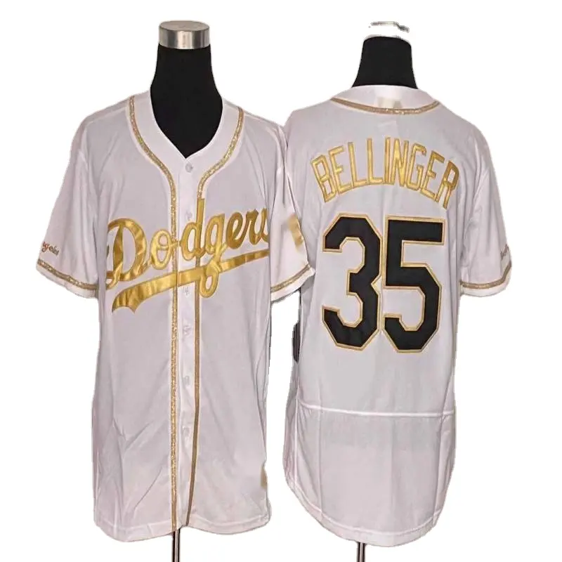 Wholesale High Quality Embroidery Sublimated Dodgers Baseball Jersey Uniform Sports Men Baseball Jerseys