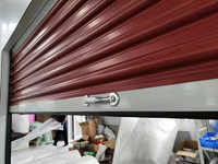 Porte en acier enroulable de conteneur d'expédition modifiée bon marché d'approvisionnement d'usine pour les unités et les kiosques d'entreposage libre-service