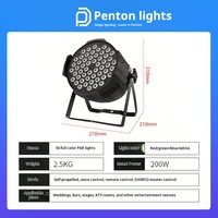 Projecteur LED PAR 3W pleine couleur 54 pièces pour éclairage de scène, studio, salle de danse, lampe de lavage colorée pour studio de diffusion en direct