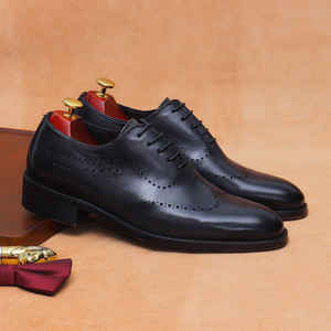 Chaussures plates décontractées et habillées pour hommes en cuir véritable respirant, légères, antidérapantes, idéales pour les affaires et les mariages en extérieur - Product Image 5