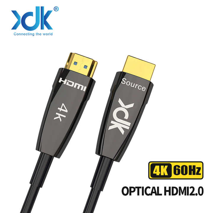 XDK Optical Fiber HDMI Cable 4K Ultra Slim Splitter