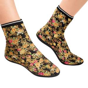 Soft and warm fleece floral ankle <b>women</b>, eco-friendly, non-slip, casual <b>thick</b> <b>socks</b> for winter - Product Image 1