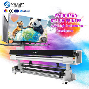 Letop LT-D3204 Eco 大幅面3.2m卡片打印机 4个打印头 600dpi 适用于溶剂喷墨 好销款 XP600 DX7 票据打印 - Product Image 1