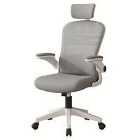 Chaise de bureau confortable de style coréen, chaise de bureau ergonomique avec dossier en maille, chaise pivotante pour le bureau