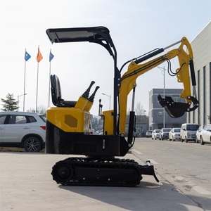 Mini-excavatrice légère populaire de 1 tonne avec bras de creusement et pompe hydraulique Koop, livraison gratuite, garantie 1 an, pour le creusement de fondations de terrasses - Product Image 4