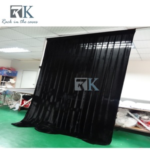 ชุดผ้าม่านสีดำ RK พร้อมชุดรางสำหรับตกแต่งงานแต่งงานและงานอีเว้นท์ - Product Image 3