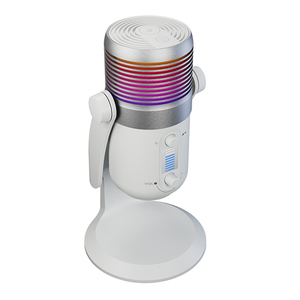 192kHz 24Bit USB <b>Condenser</b> <b>Microphone</b> RGB Light Noise Suppression Cardioid Pattern for Podcast/Streaming/Recording PD100X RGB US - Product Image 3