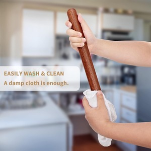 Hardwood Sturdy Handle Kitchen Utensil <b>Tools</b> Classic Wooden Rolling Pin for Pastries, Rolling Pin for Baking - Product Image 1