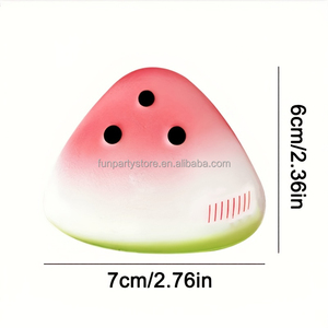 Summer Bestseller Watermelon <b>Squeeze</b> Toy Slow Rebound Soft Moist High Quality PU Multi Color Cute Stress Relief Sensory Toy - Product Image 3