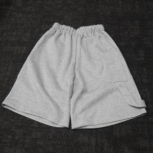 Shorts décontractés amples pour hommes, taille élastique, broderie, délavage acide, appliqué, coupe courte, 100% coton - Product Image 4