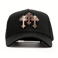 En stock Casquettes de baseball vintage Barbas Hats Murakami originales doublées satin noir à visière courbée 5 panneaux A-Frame 31 Hats Barbas Hats