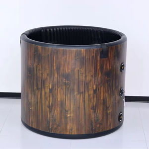 <span class=keywords><strong>Baignoire</strong></span> à glace gonflable ronde en gros, couleur bois, avec refroidisseur et pompe, pour usage familial - Product Image 3