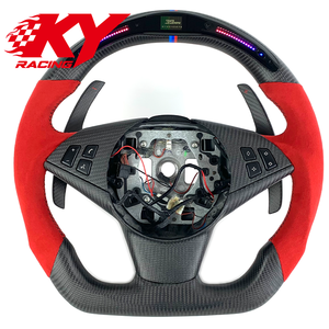 Volant sport personnalisé en fibre de carbone mate avec LED et indicateur de régime pour BMW E87 E93 E91 E92 E60 E61 E62 E63 E64 E87 E82 M3 M5 330i 335i 318i - Product Image 1