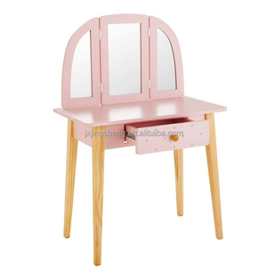 Meubles scandinaves pour enfants <span class=keywords><strong>Coiffeuse</strong></span> pour filles Chambre à coucher Commodes Bureau <span class=keywords><strong>Coiffeuse</strong></span> rose Maquillage pour enfant <span class=keywords><strong>Coiffeuse</strong></span> - Product Image 3