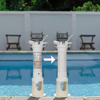 Distributeur automatique de chlore en PVC pour le nettoyage des spas et piscines 220V, accessoire facile à installer pour piscines hors sol et enterrées
