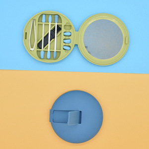 Portable écologique réutilisable Portable lavable oreille nettoyage démaquillant bâton Silicone coton-tige <span class=keywords><strong>pour</strong></span> oreille nettoyage maquillage - Product Image 5