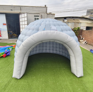 Nuova Tenda Gonfiabile Leap Impermeabile e Resistente con Luce LED, Cupola Grigia Personalizzabile, per Spettacoli, Discoteche, Igloo, Campeggio - Product Image 1