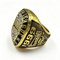 Bagues de championnat sportives personnalisées par le fabricant avec strass pour le hockey, le basketball, la boxe, bague de trophée de ligue sur mesure