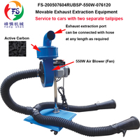 Sistema de Extracción de Gases de Escape para Vehículos Fengshen con Certificación CE ISO, Móvil, Portátil, Doble Entrada, Carbón Activado, Centro de Servicio, Garantía OEM
