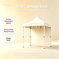 Tente pop-up personnalisée, résistante, imperméable et coupe-vent, pour salons professionnels, événements et entreprises