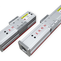 Table de translation linéaire QFB60 CNC à double rail, actionneur à vis électrique à servomoteur, manivelle, entièrement fermée, plateau manuel