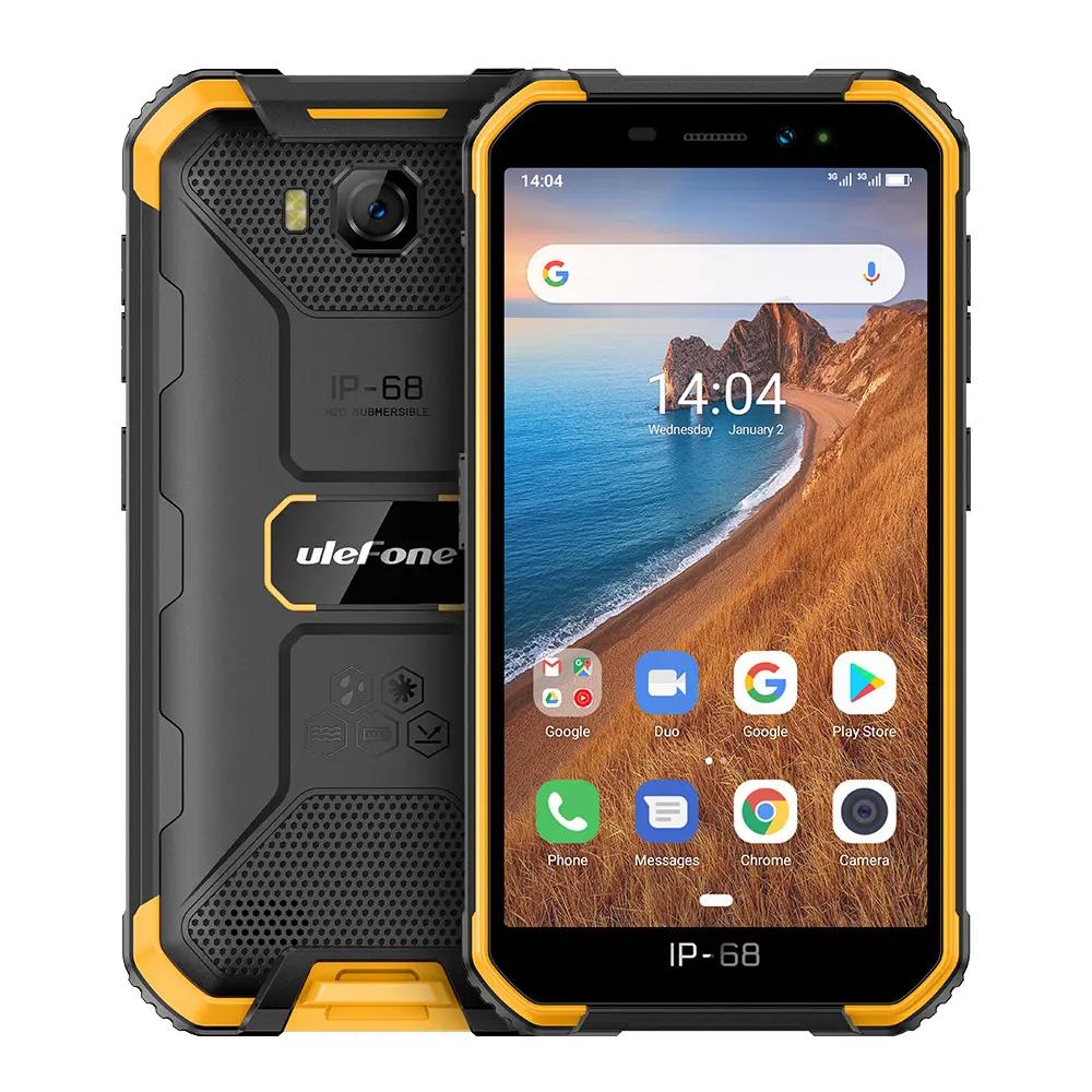 Rugged phone Ulefone Armor X6 2GB+16GB 5.0-inch HD Android 9.0 Quad-core 1.3GHz 4000mAh Battery Face Unlock Smartphone