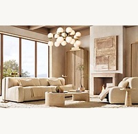 Fauteuil simple en bois et tissu, minimaliste, durable et confortable, pour salon, chambre ou appartement