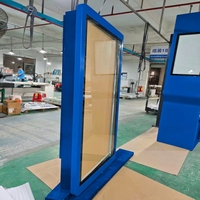 Écran d'affichage numérique LCD personnalisé pour l'extérieur et l'intérieur, boîtier métallique, affichage publicitaire mural, écran tactile, kiosque, armoire