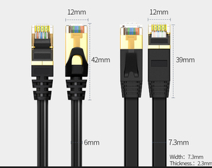 Câble réseau LAN <span class=keywords><strong>RJ45</strong></span> haute vitesse CableCreation <span class=keywords><strong>double</strong></span> blindage 10 Gigabit 600 MHz SSTP, câble LAN CAT7, garantie de 24 mois - Product Image 6