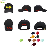 Casquette de baseball décontractée à 7 panneaux en sergé 100 % polyester, personnalisable, à profil bas, avec logo brodé à la main pour hommes – Prix abordable