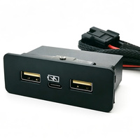 Cargador USB Doble PD Integrado en el Vehículo, Conexión Plug and Play, Carga Rápida para Honda Civic, CRV, Accord, Integra
