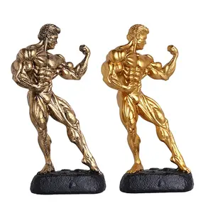 Custom Bodybuilding Models Figurines Resin Trophy Statues Souvenirs