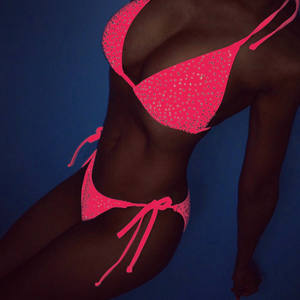 OEM الترتر الكريستال الماس ثونغ بيكيني مجموعة البرازيلي الصيف ملابس السباحة بيكيني حجر الراين - Product Image 5