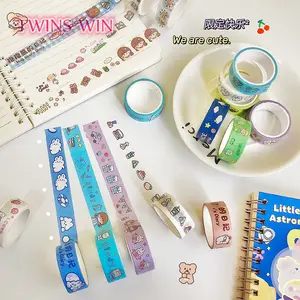 Japanische ins Wind niedlichen DIY Hand Ledger dekorative Band Studenten können Band Cartoon Bär Mädchen und Papier band Kleber 1003 reißen
