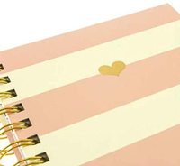Tendance Collection Polka Dot Design A5 Relié Journal Livre Feuille D'or Orné Citations Listes et Notes Reliure À Feuilles Mobiles