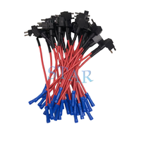 Adaptateur de fusible pour voiture 12V, 2 adaptateurs de fusible standard ATO ATC ATM APM, porte-fusible en ligne 16AWG 15CM