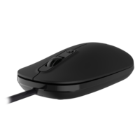 AIKUN KM830 Souris optique 3D filaire avec commutateur DPI 800/1200/1600 pour bureau, câble USB, roue en caoutchouc, Plug and Play
