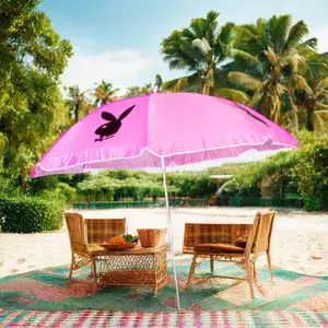 Hot Sell High Quality Custom Logo Printed Parasols Outdoor Beach Umbrellas For The Rain