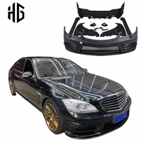 Kit carrosserie Facetory Direct Fiberglass Wald Style, pare-chocs avant et arrière, jupes latérales, ailes larges pour Mercedes Benz Classe S W221
