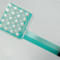 Interrupteur à membrane FPC électronique graphique rétroéclairé à micro-monture authentique pour bureau, avec verre ultra-clair et découpe d'huile