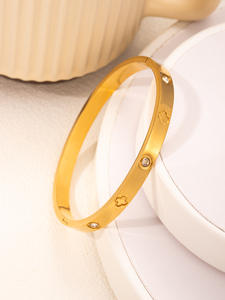 Brazalete de Acero Inoxidable SZ259 para Mujer, Hipoalergénico, Moderno, Minimalista, Joyería de Pulsera, Regalo - Product Image 6