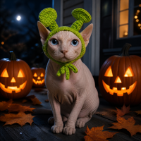 Nouveauté 2026 : Accessoires de mode pour animaux de compagnie, chapeaux pour chats multi-styles pour Halloween et usage quotidien