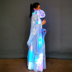 Traje de bailarina de club nocturno colorido con luz LED, traje de puesta en escena <span class=keywords><strong>Nightcrawler</strong></span> brillante colorido - Product Image 4