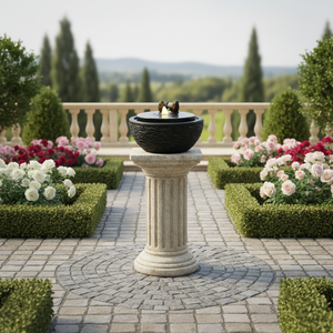 Ornamenti da Giardino Unici: Fontana a Cascata in Vetro e Fibra di Vetro a Forma di Animale Marino per Laghetti, Ispirata alla Natura - Product Image 4