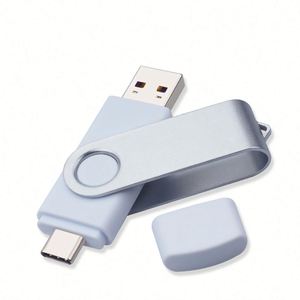 แฟลชไดรฟ์โลโก้สั่งทำ สีเงิน/ดำ โลหะ สำหรับสมาร์ทโฟน ความจุ 8GB-1TB ชนิด Type-C USB 3.0 ความเร็วในการอ่าน 15-25 เมกะไบต์/วินาที ความเร็วในการเขียน 6-10 เมกะไบต์/วินาที รับประกัน 3 ปี - Product Image 1